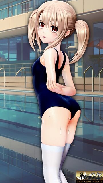 イリヤスクール水着 貧乳乳首責め・エリョナ・手マン・強○フェラ バック陵〇+アナルバイブ・背面座位・対面座位